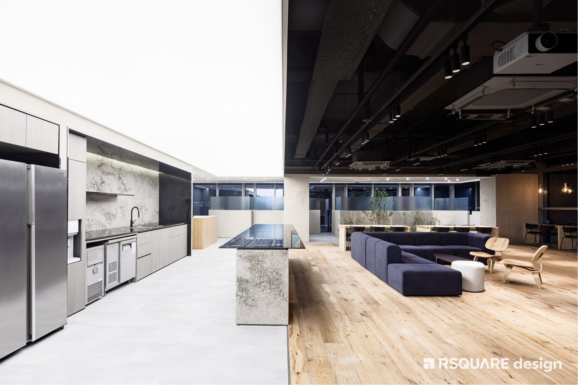 알스퀘어디자인_스튜디오드래곤_오피스 인테리어_라운지