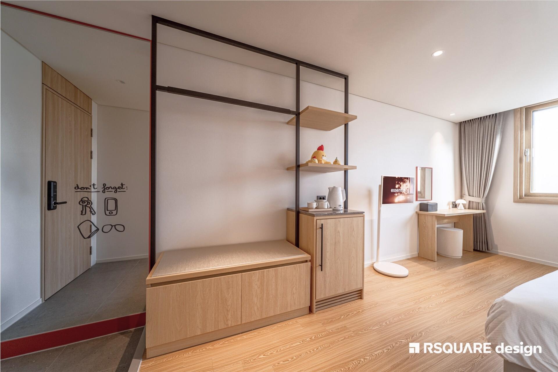 알스퀘어디자인_엘지유플러스 대전 R&D센터 기숙사_기숙사 인테리어_객실내부