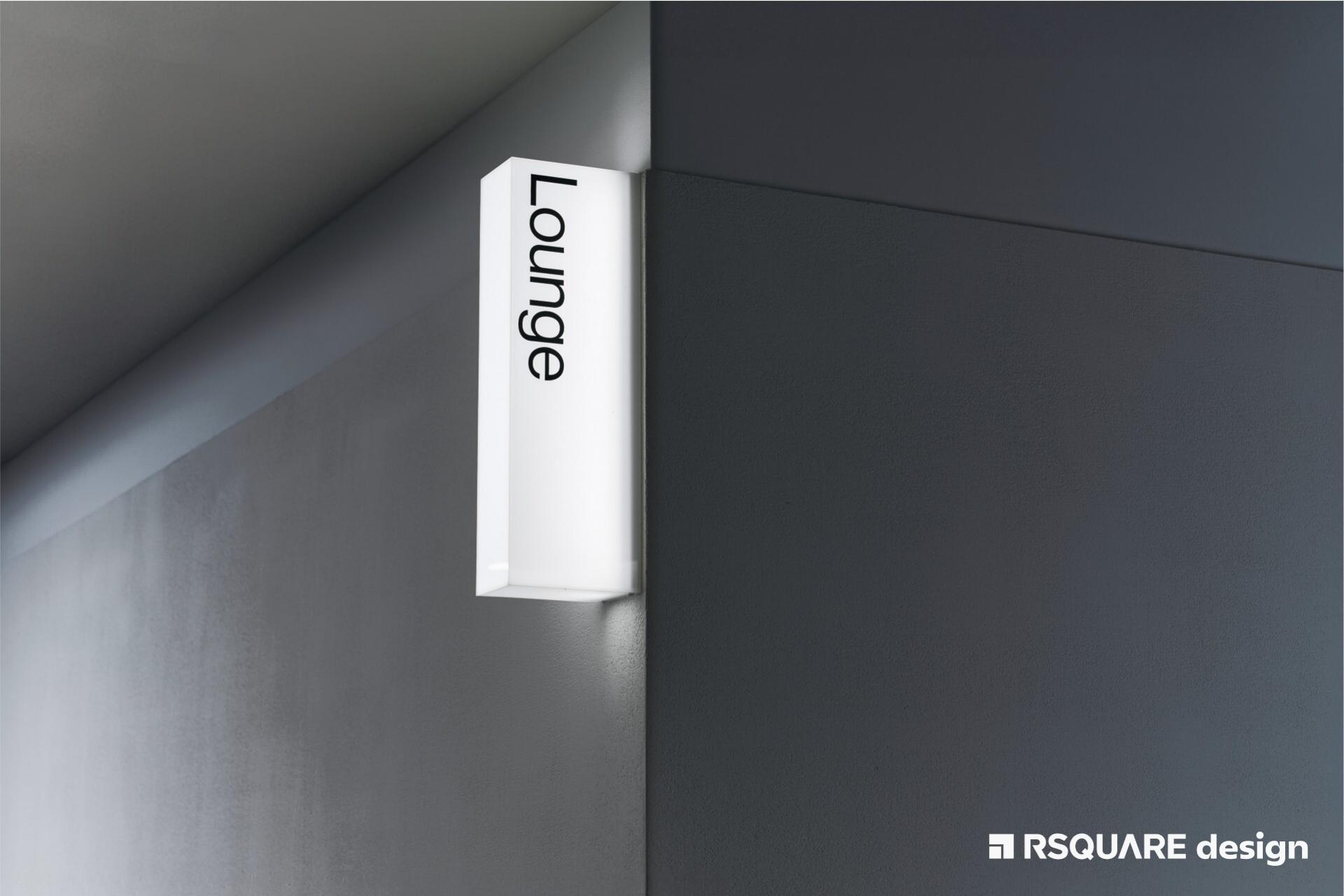 알스퀘어디자인_카카오스타일_오피스 인테리어_라운지 입간판