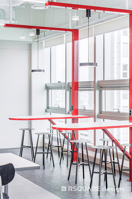 알스퀘어디자인_코리아세븐_오피스 인테리어_라운지 테이블