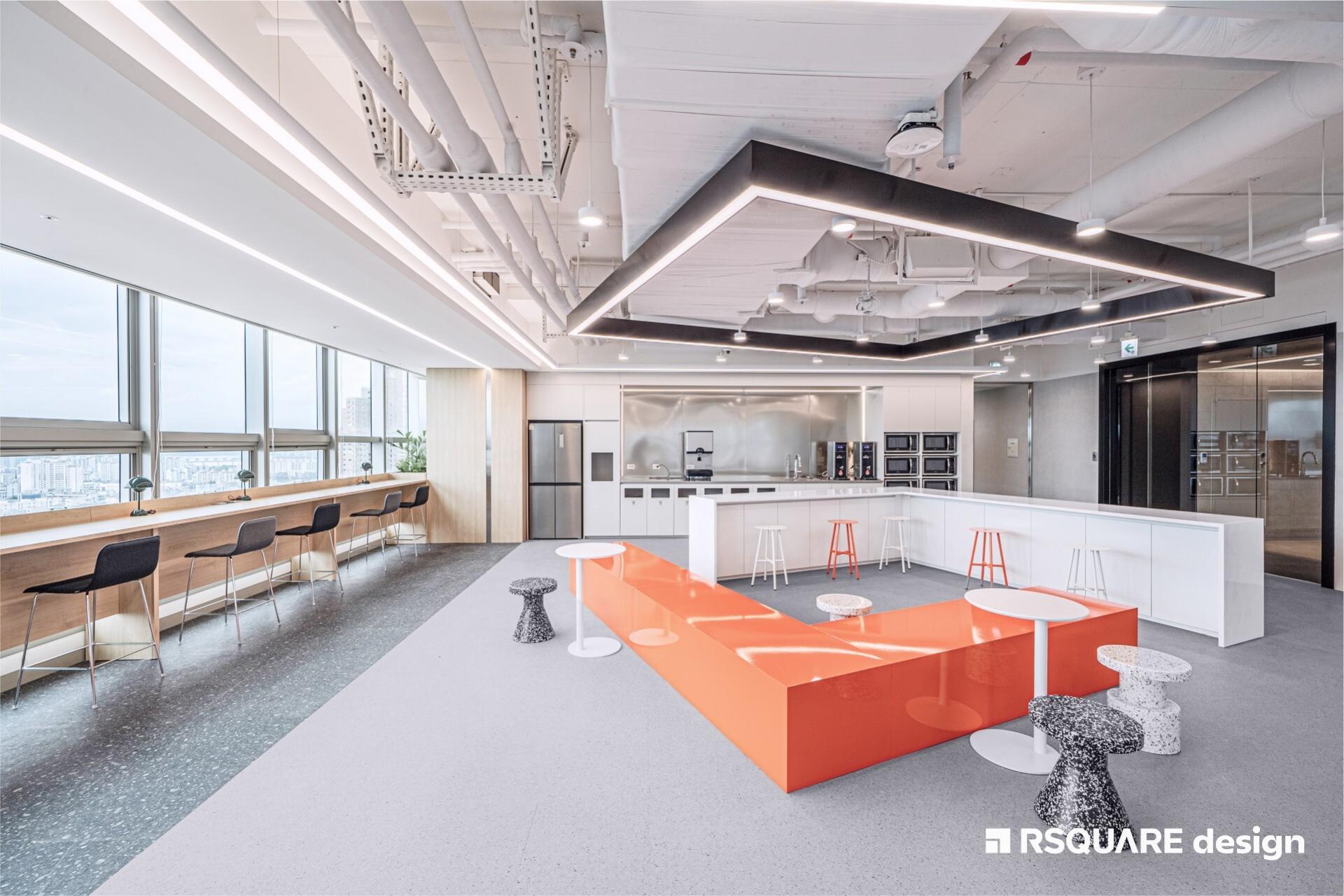 알스퀘어디자인_코리아세븐_오피스 인테리어_워크 라운지