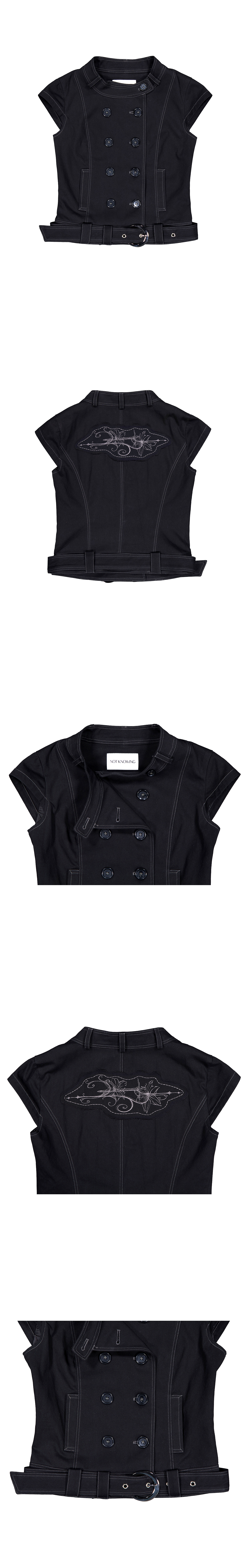 Short Sleeve Double Jacket (BLACK)