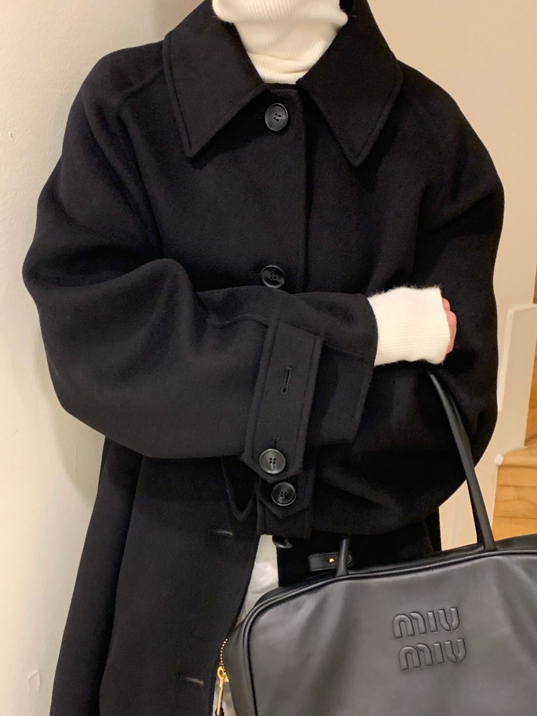 롱코트 여성스러운 코트 스타일 상세 이미지 6