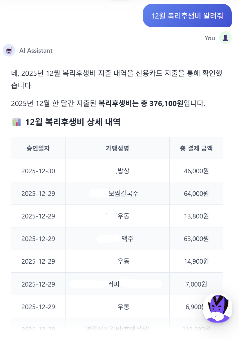 AI경리에이전트 세무특공대 자연어 검색 자금일보 경리SaaS