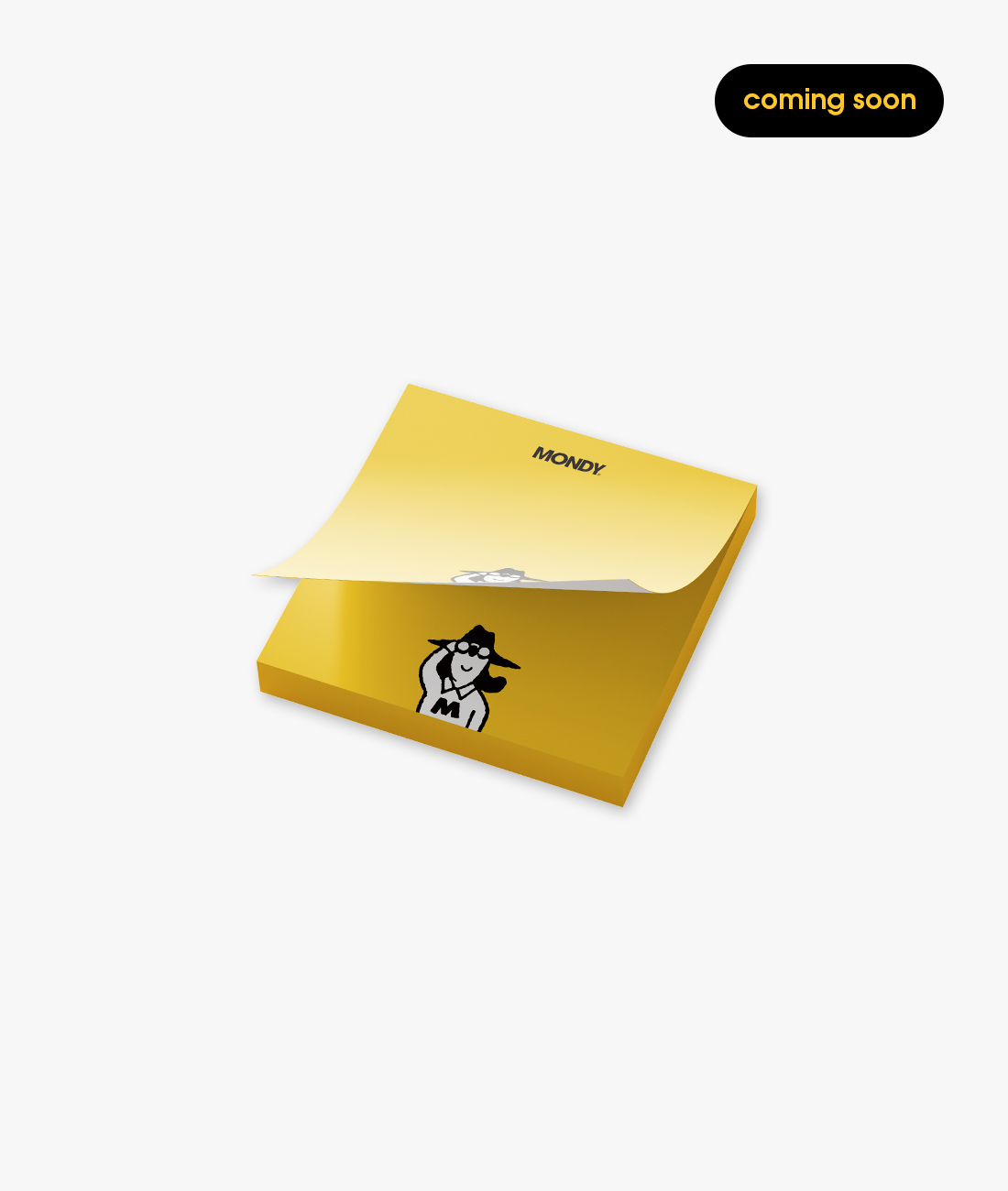 MF1329 점착 메모지 포스트잇 사각형 주문제작 먼데이피크닉 먼데이팩토리