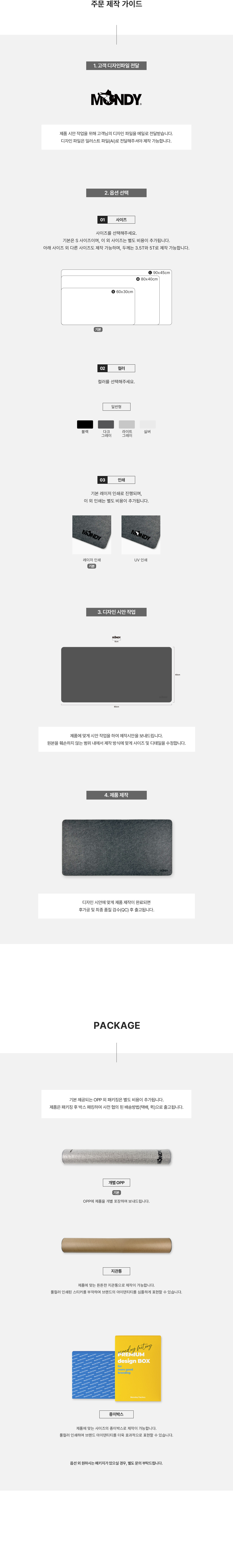 MF1135 펠트 데스크매트 장패드 제작가이드 패키지 주문제작 먼데이피크닉 먼데이팩토리