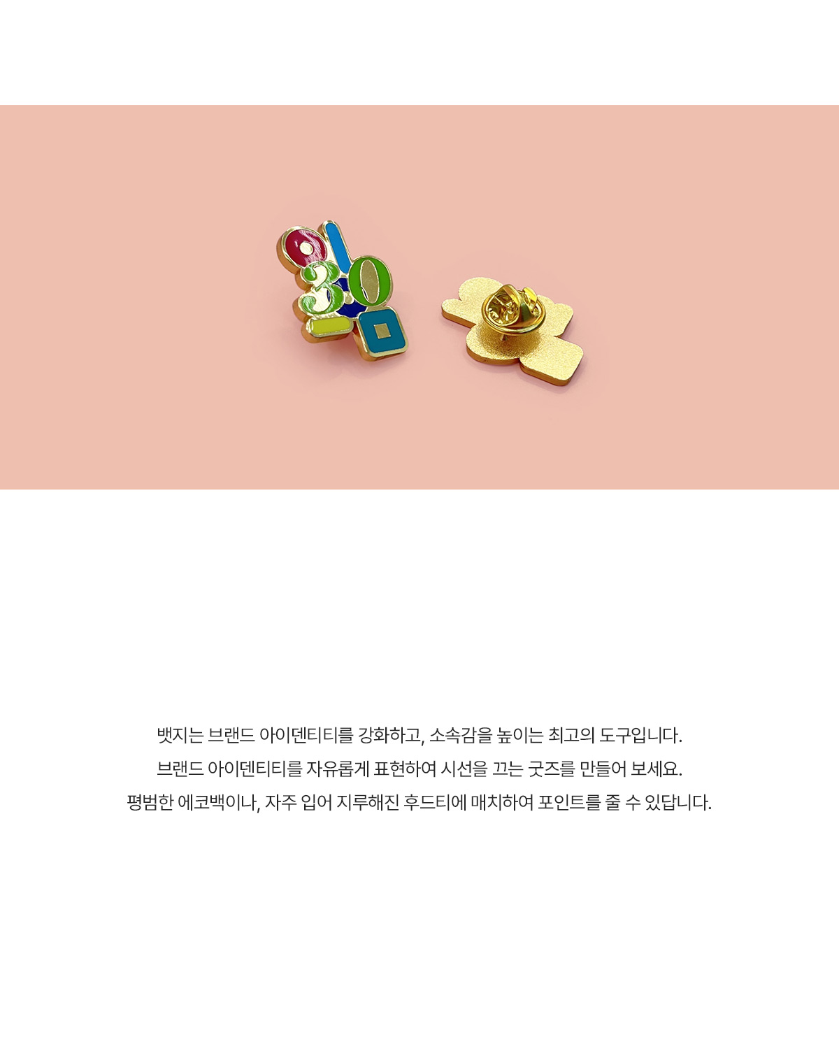 MF6407 에나멜 수지 뱃지 주문제작 먼데이피크닉