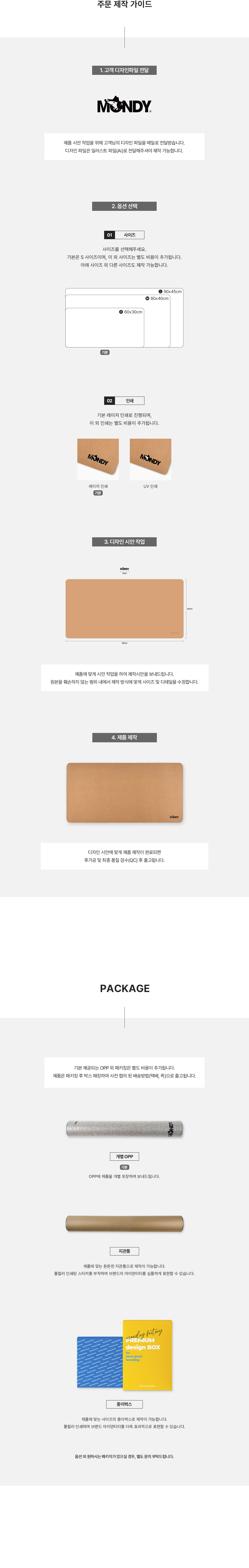 MF1133 코르크 데스크매트 장패드 제작가이드 패키지 주문제작 먼데이피크닉 먼데이팩토리