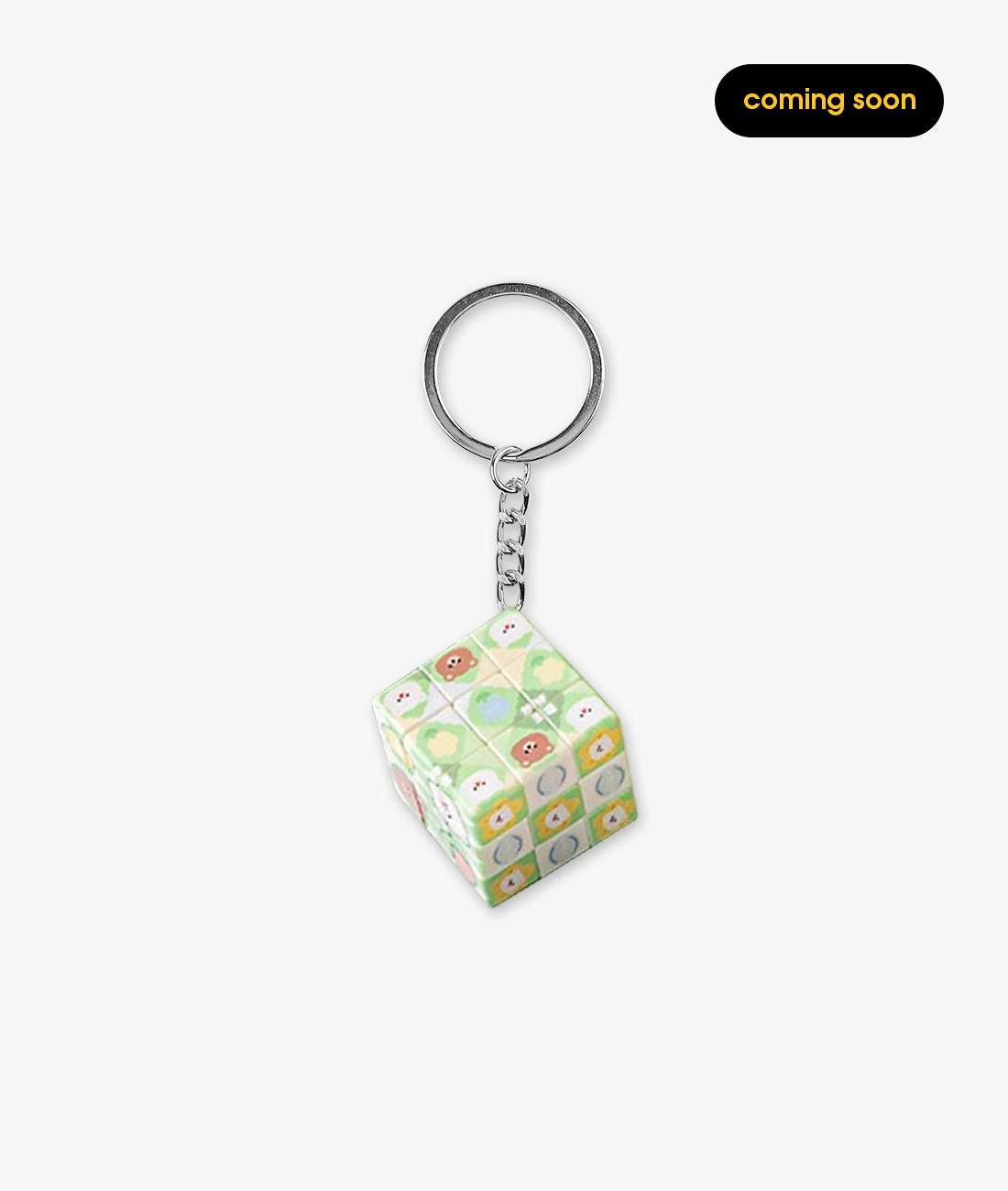 MF1282 미니 큐브 열쇠고리｜키링 주문제작 먼데이피크닉 먼데이팩토리