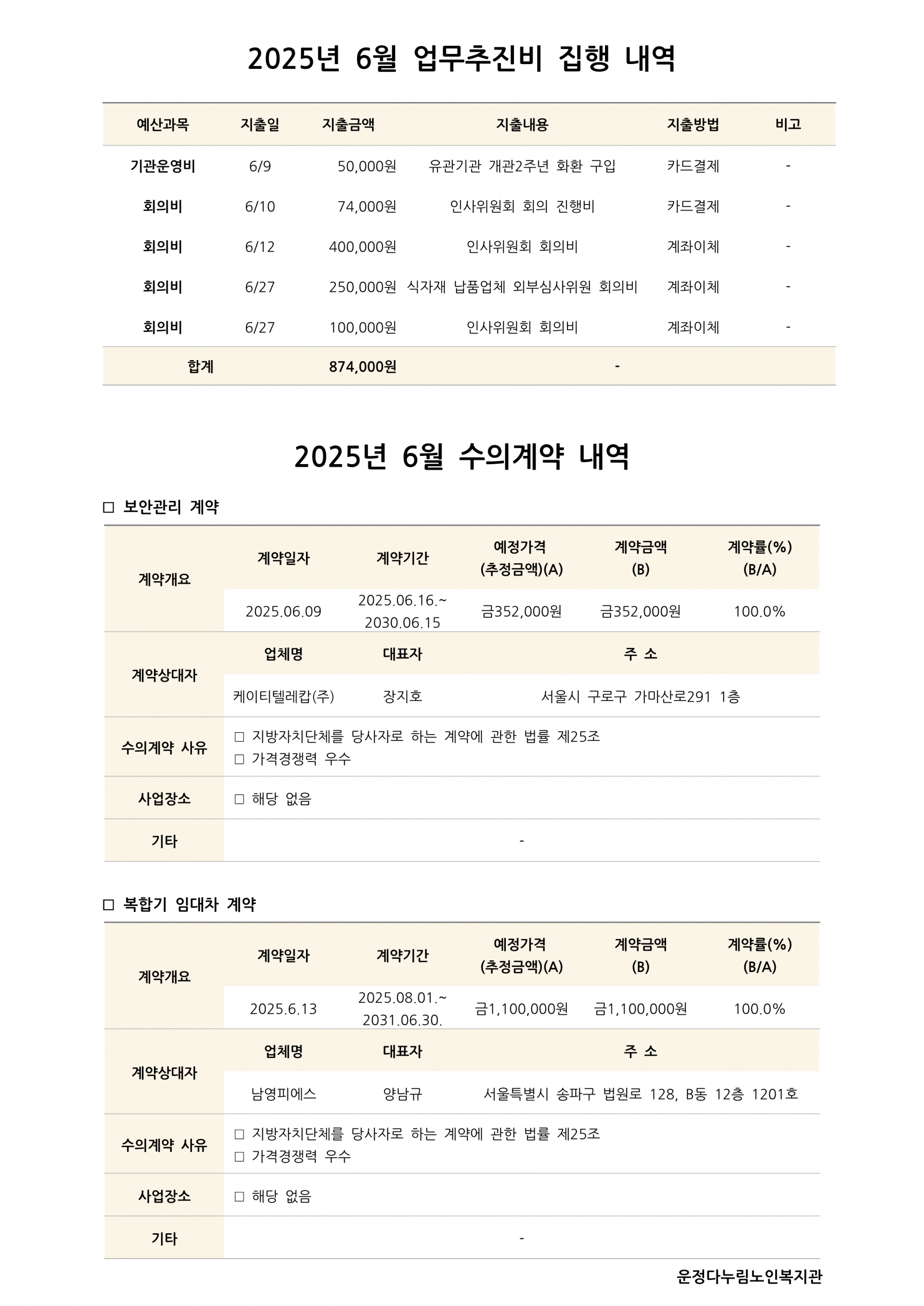 6월 수의 계약 내역 및 업무추진비 내역_1.png