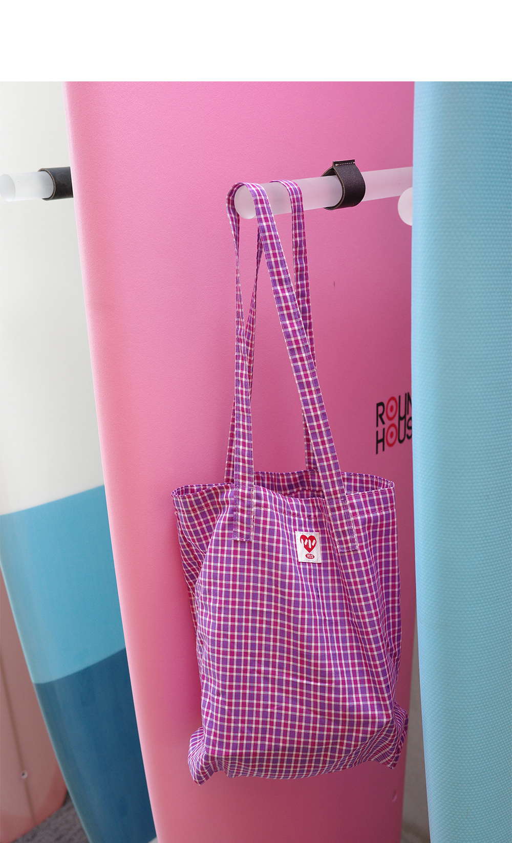 Everyday Eco Bag - Berry Check