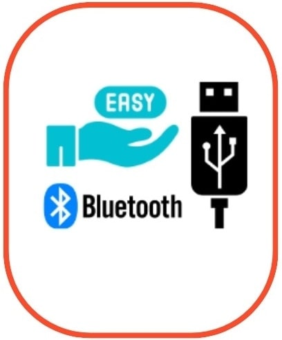 터치스크린 및 키패드 조작 지원 | Bluetooth 및 USB 통신 기능을 통한 원격 데이터 관리