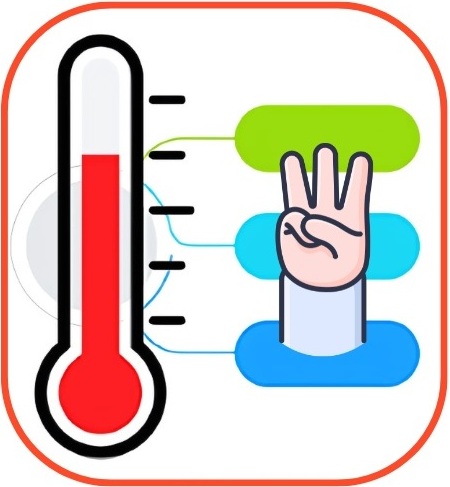 내화, 가스(화염), 스마트하이브리드 3가지 온도를 측정