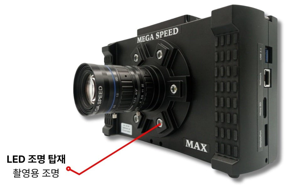 Mega Speed MAX V 시리즈 LED 조명 옵션 | LED 조명 탑재