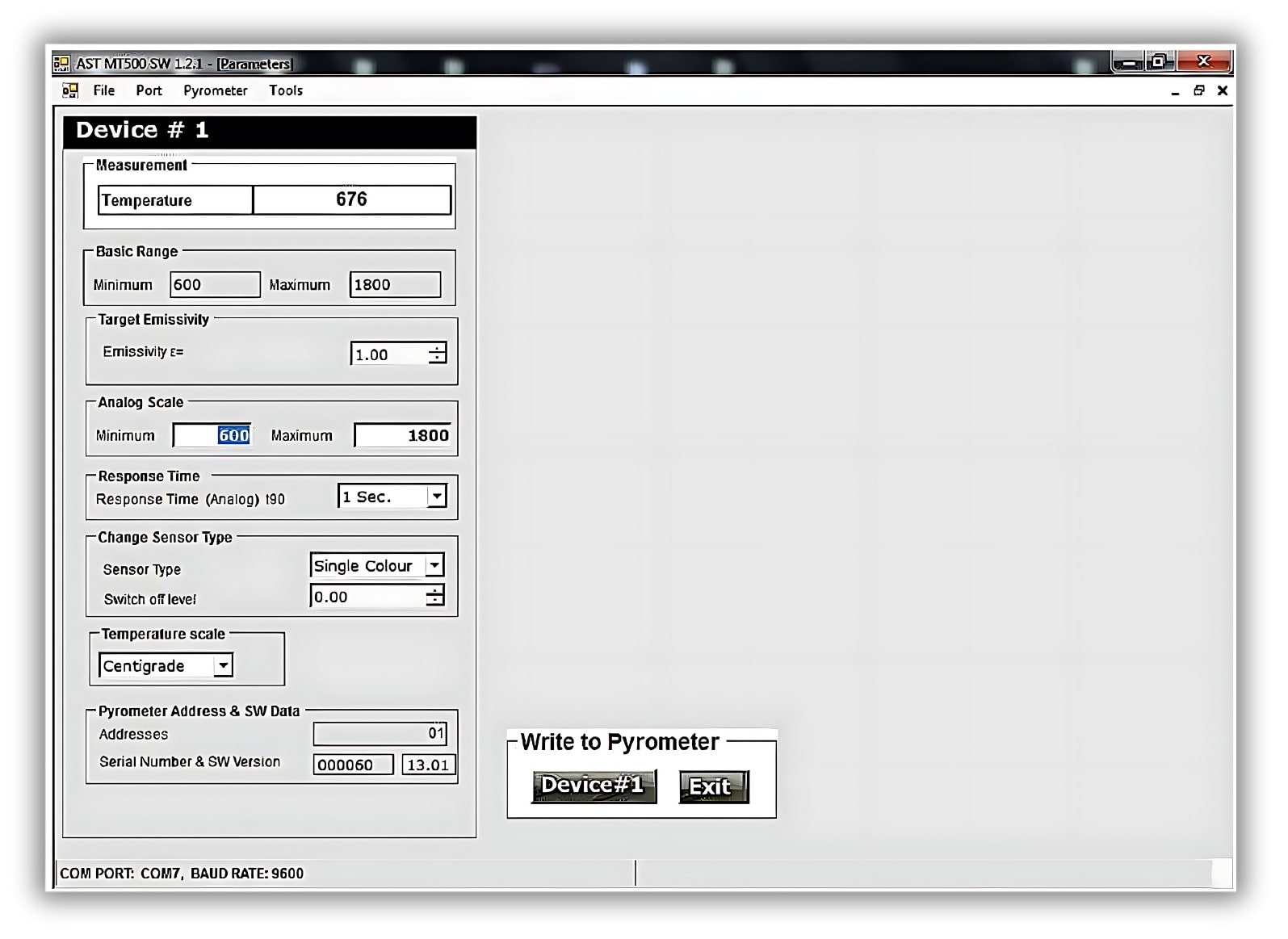 MT500 연동을 통한 실시간 데이터 분석 | 3대 동시 연결, 온도 그래프 모니터링, 데이터 기록 및 분석 기능 제공
