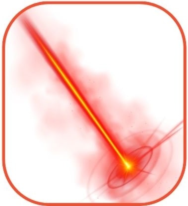 정확한 측정을 위한 타겟 조준용 레이저 가이드 Laser Guide 기능을 나타낸 이미지