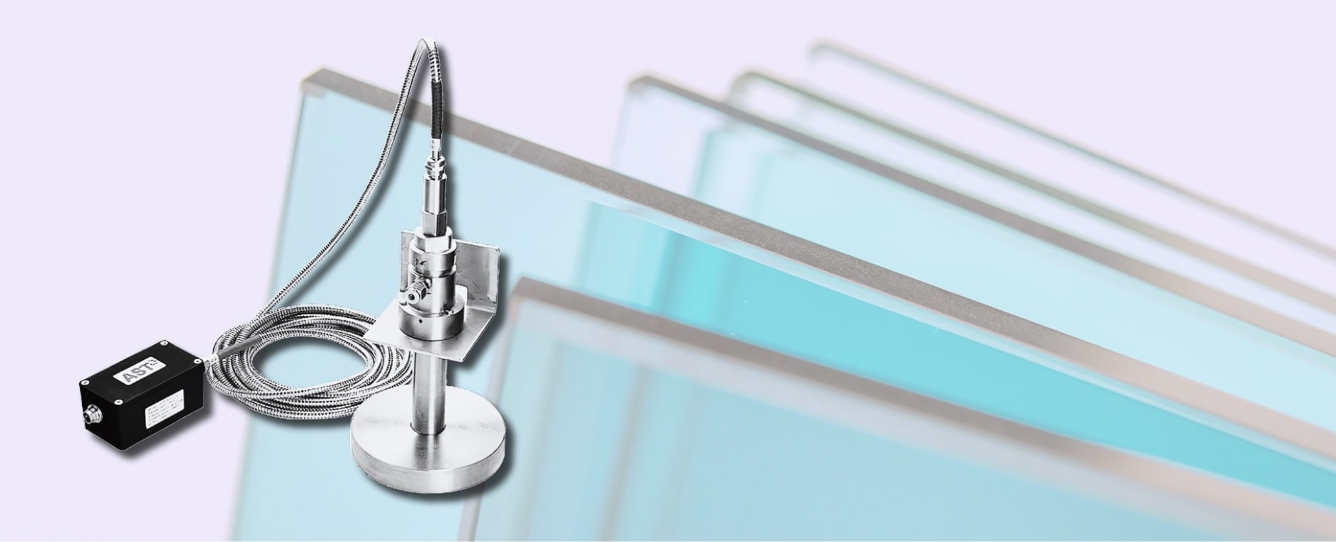 AST 450G2 특수용 파이로미터(Pyrometer) | 유리 공정 전용 비접촉식 고정밀 광섬유 적외선 온도계
