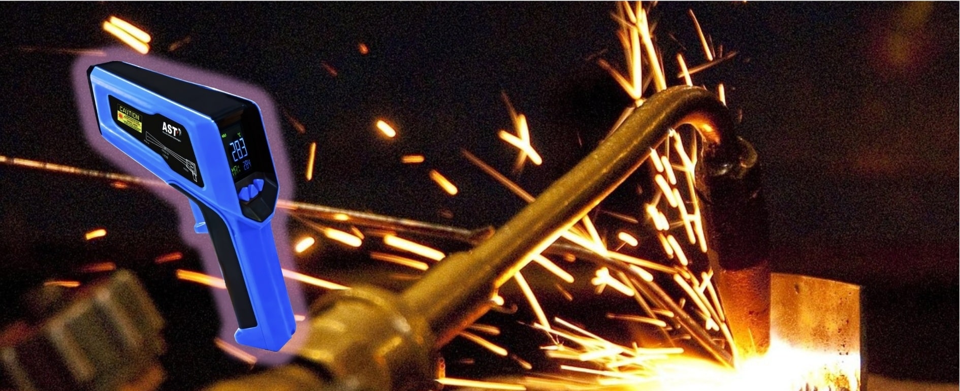 AST TI 시리즈 휴대용 파이로미터 Portable Pyrometer | 고온 산업 현장에서 비접촉 온도 측정에 적합한 적외선 온도계