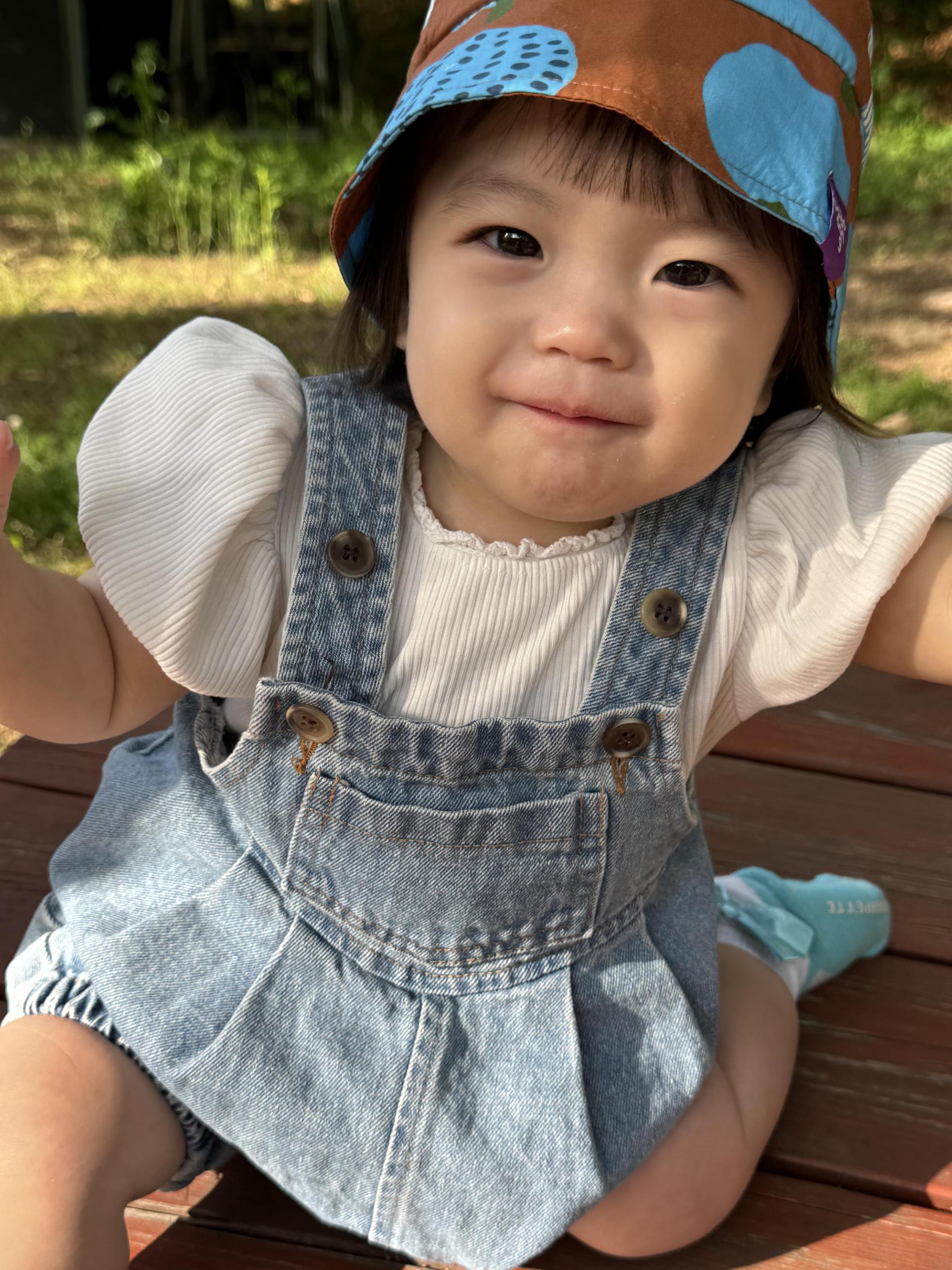 PUMPKIN SUNHAT (BLUE)
