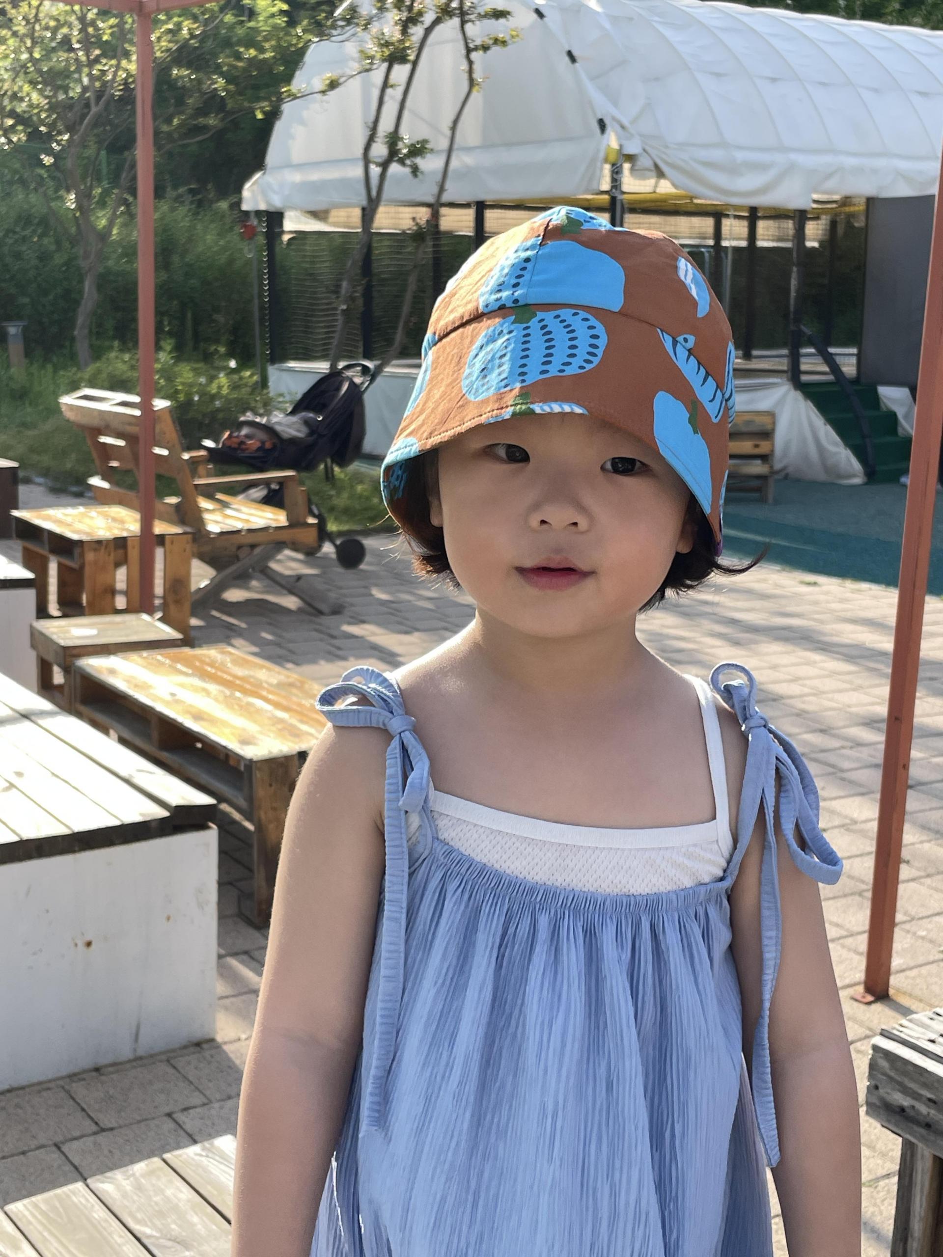PUMPKIN SUNHAT (BLUE)