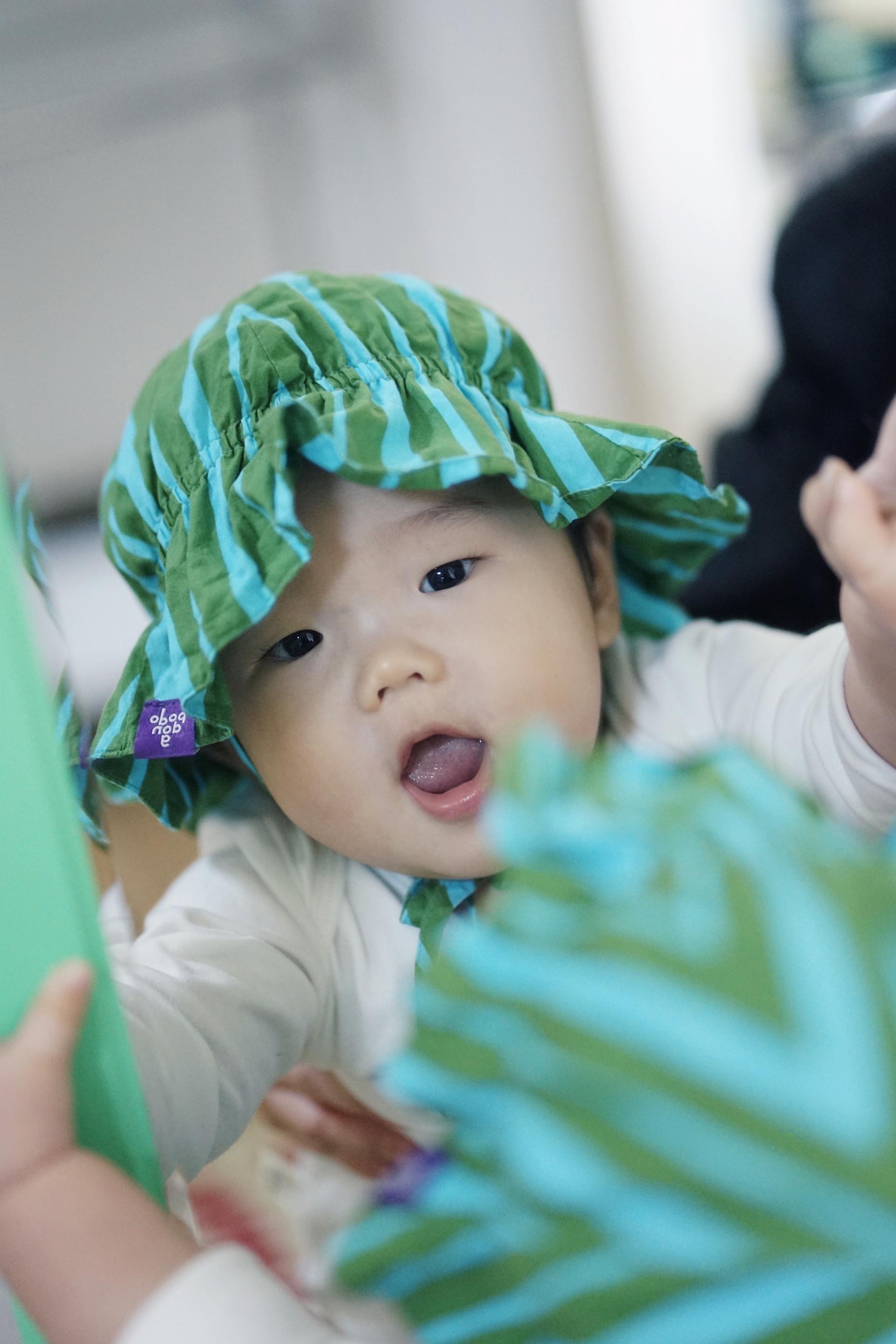 STRIPE SUNHAT (GREEN)
