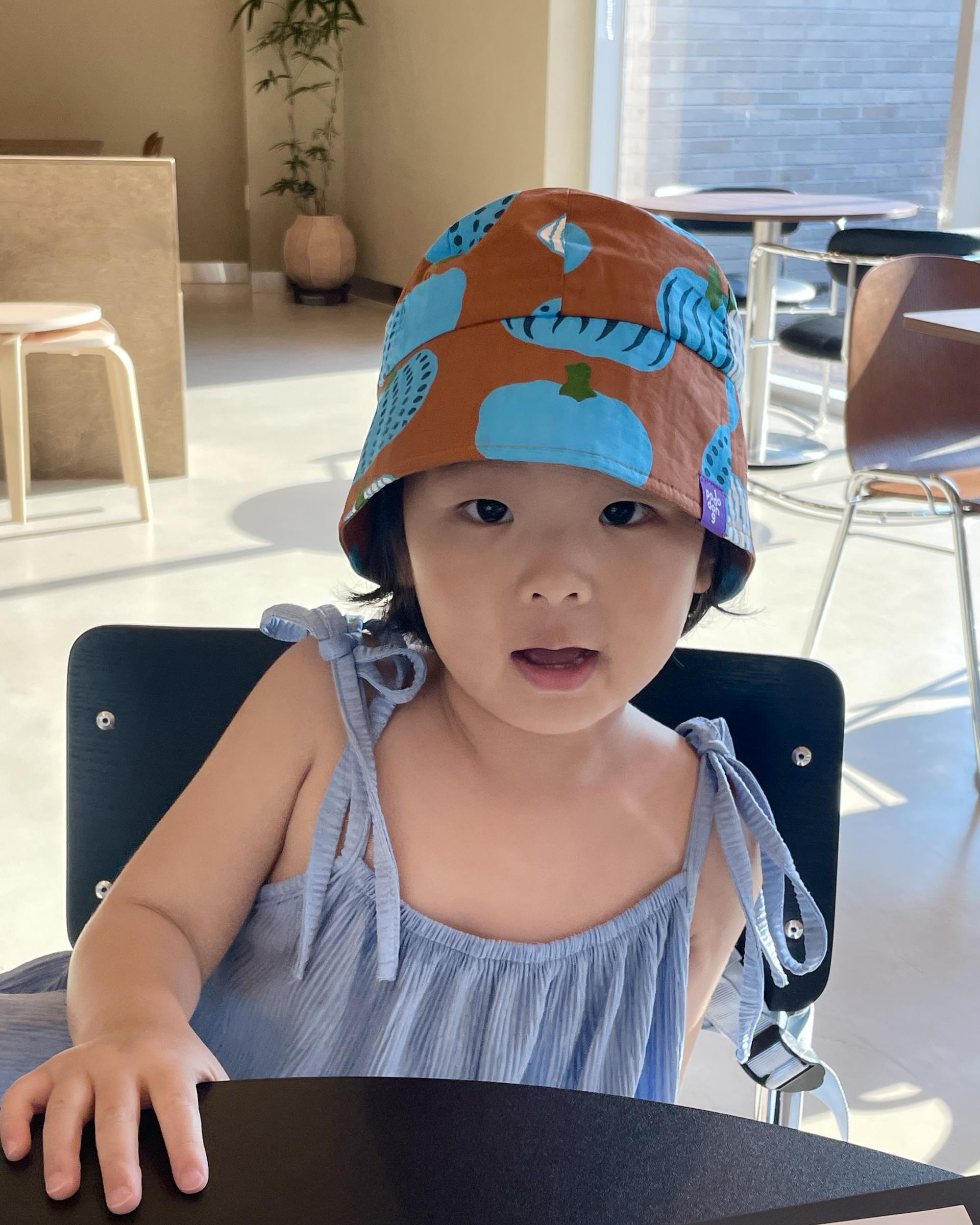 PUMPKIN SUNHAT (BLUE)