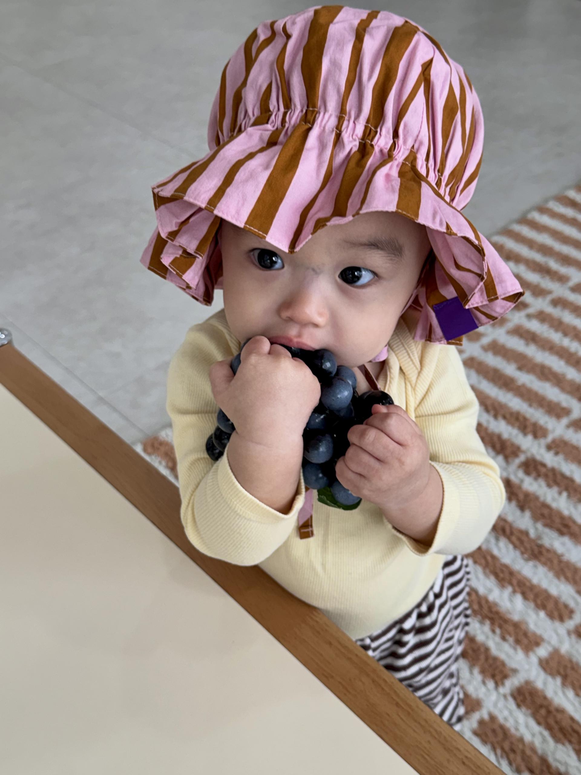 STRIPE SUNHAT (PINK)