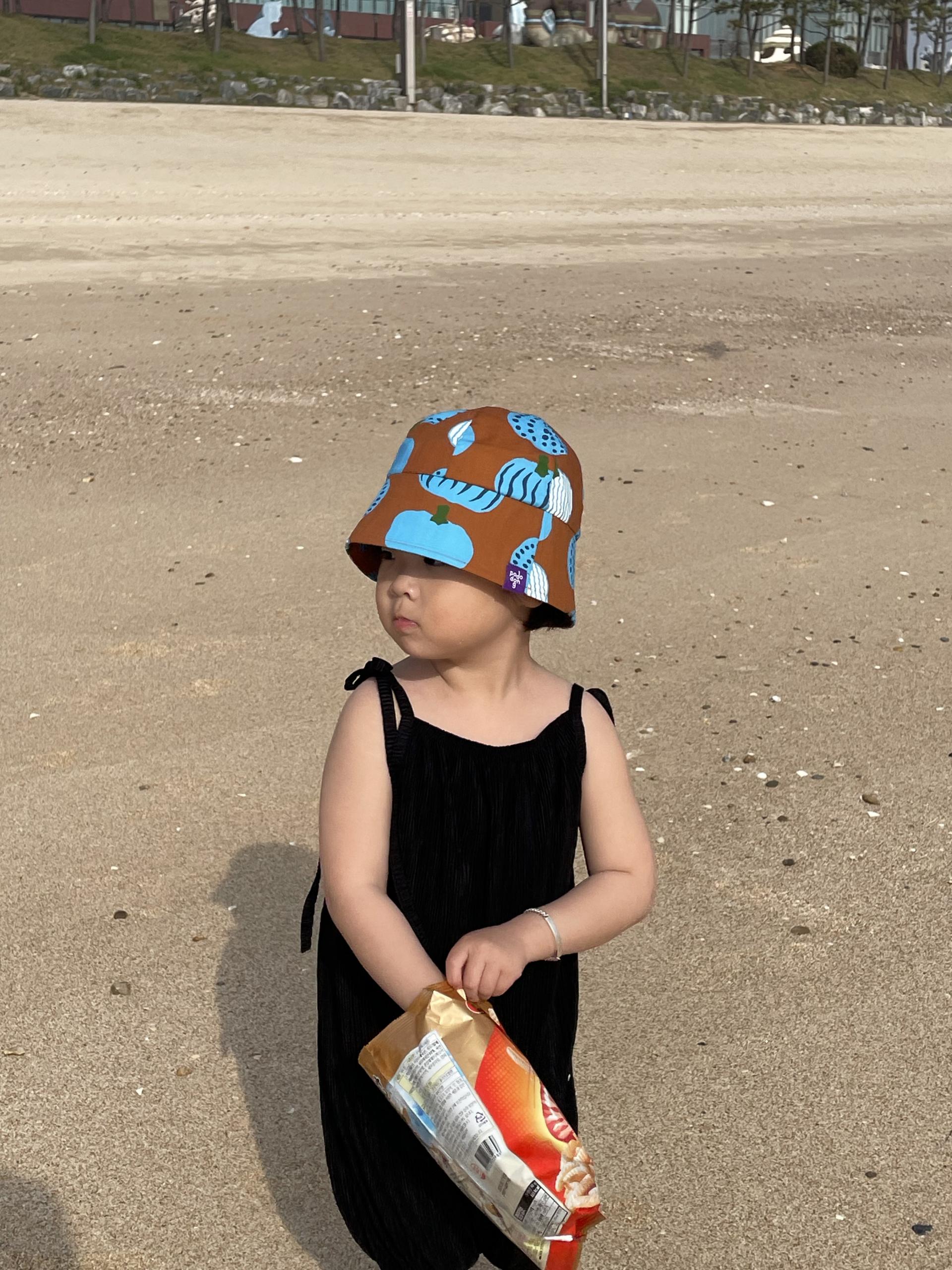 PUMPKIN SUNHAT (BLUE)