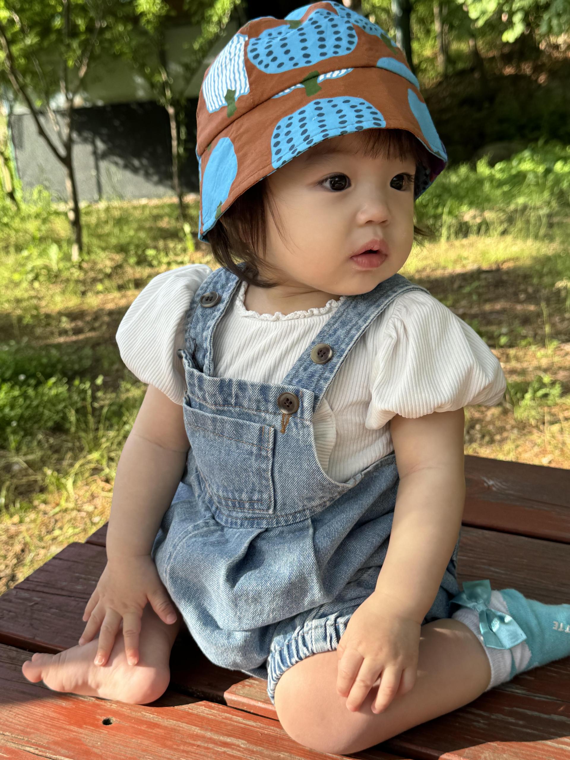 PUMPKIN SUNHAT (BLUE)