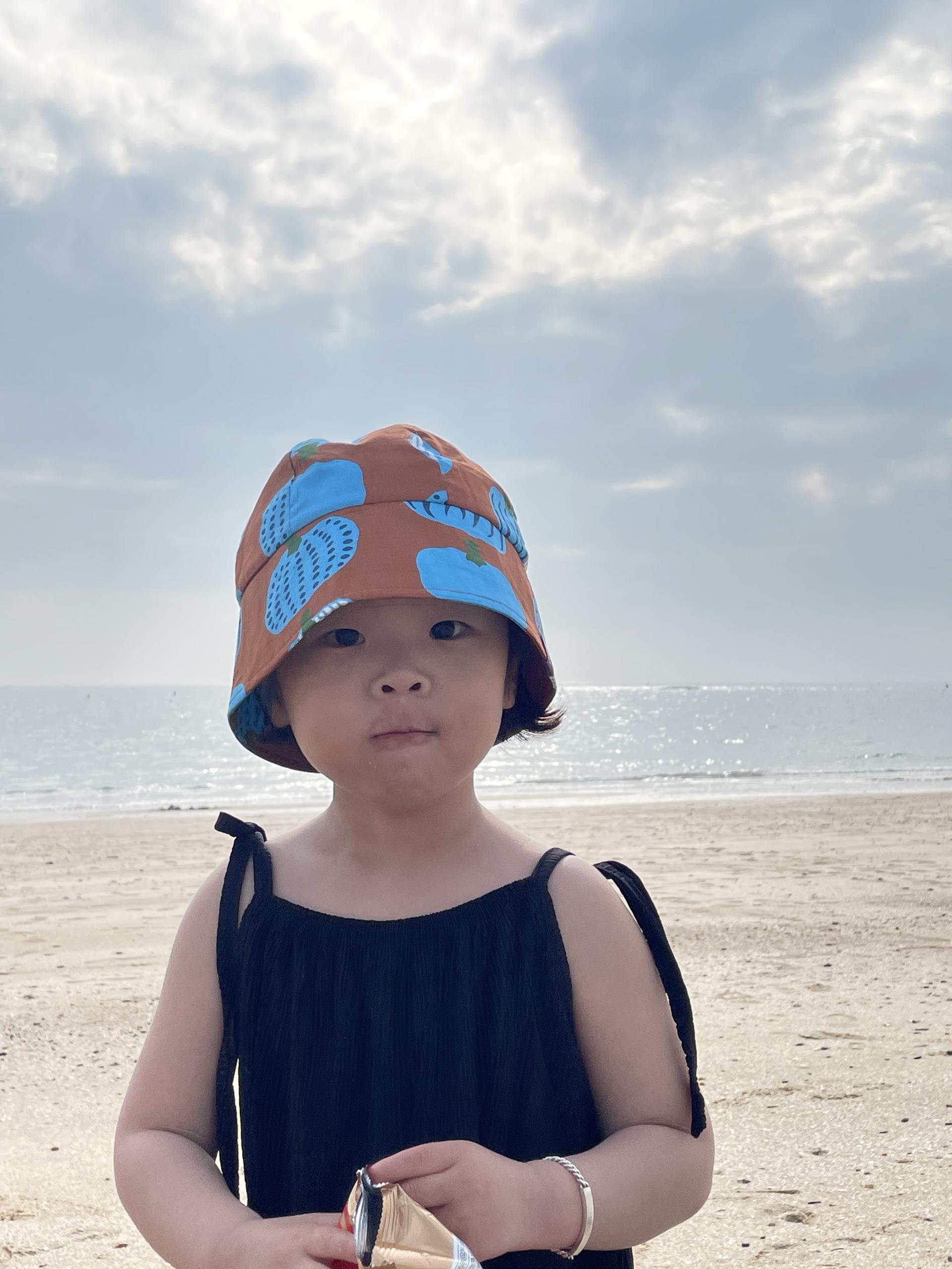 PUMPKIN SUNHAT (BLUE)