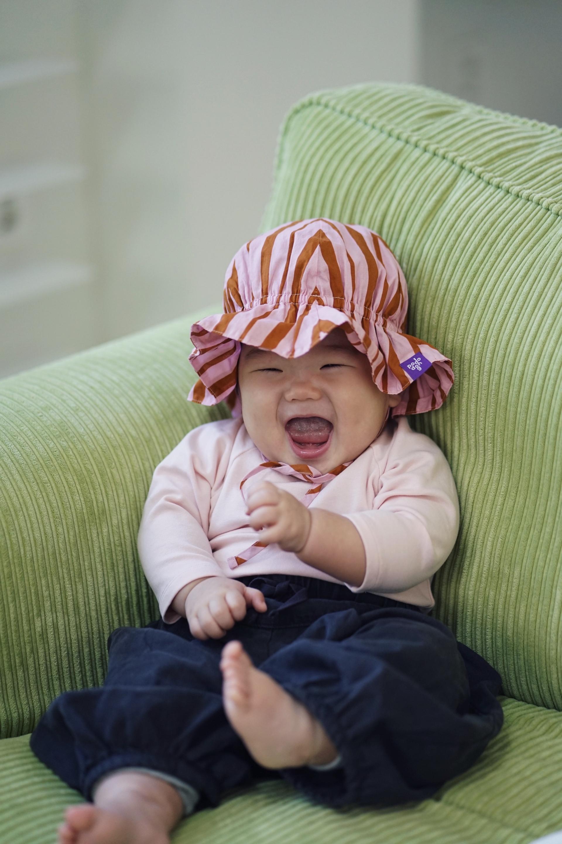 STRIPE SUNHAT (PINK)