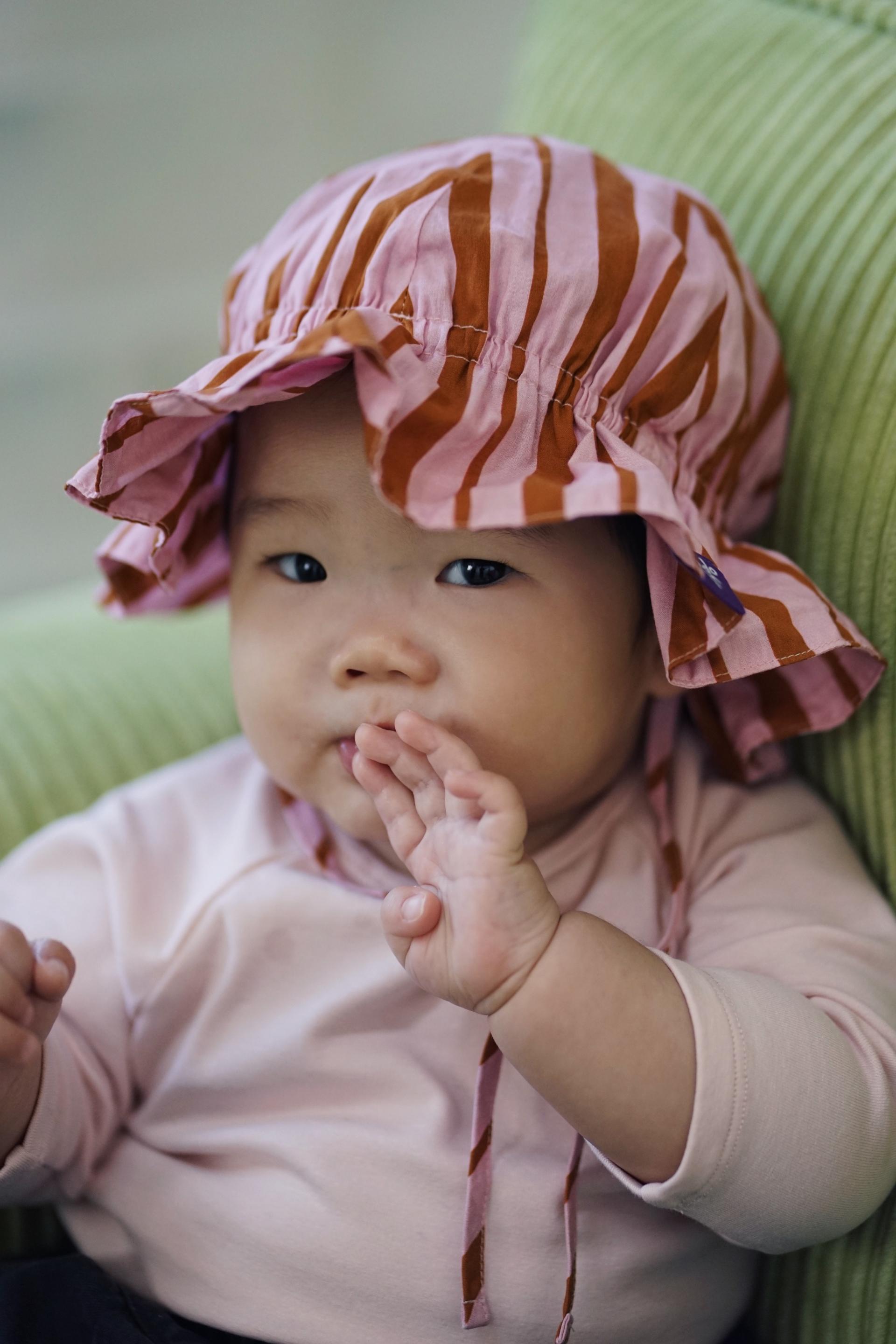 STRIPE SUNHAT (PINK)