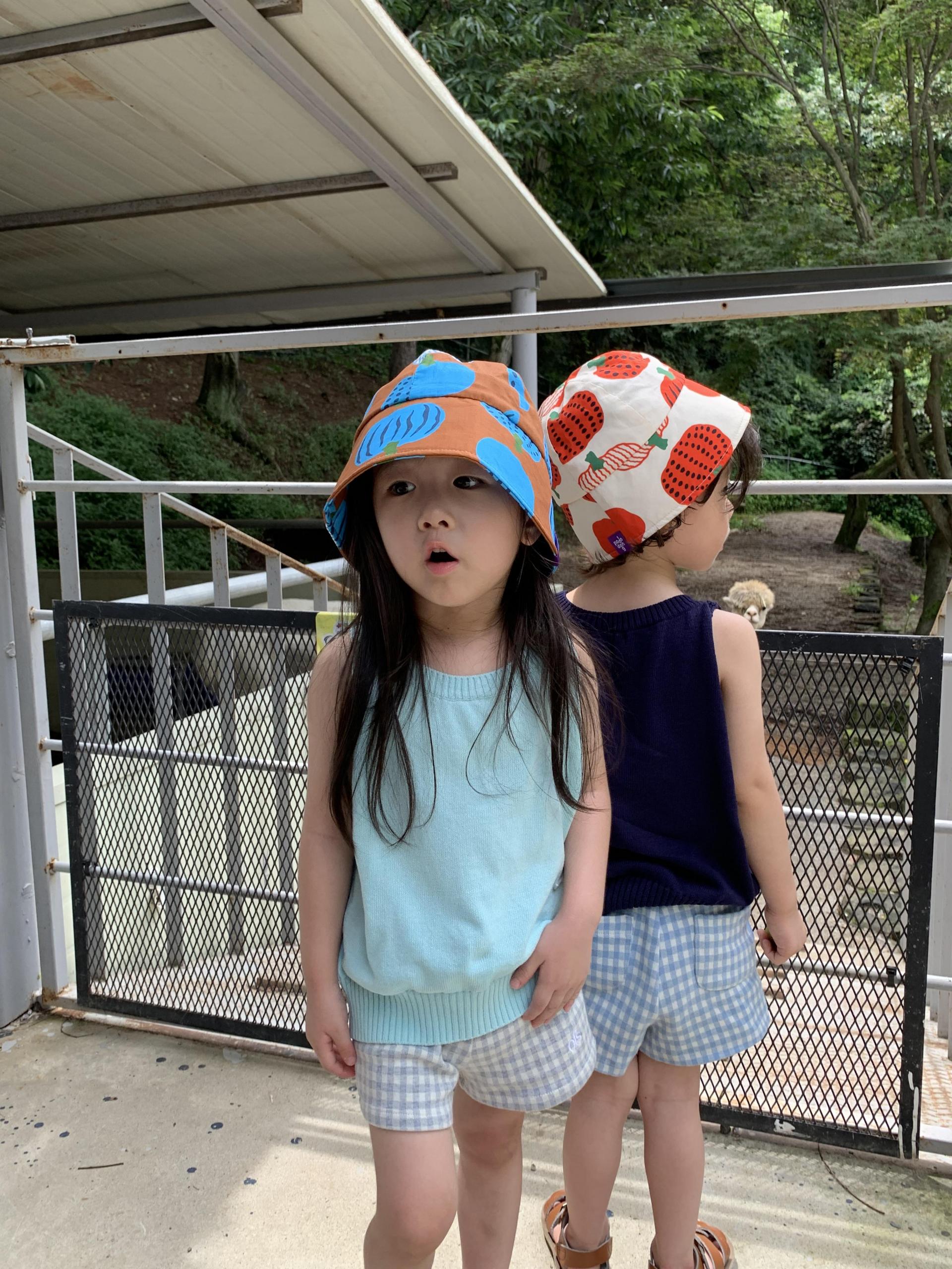 PUMPKIN SUNHAT (BLUE)