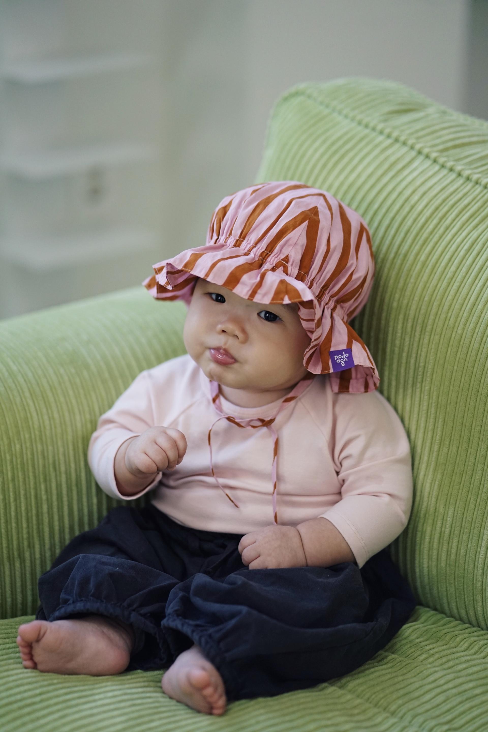 STRIPE SUNHAT (PINK)