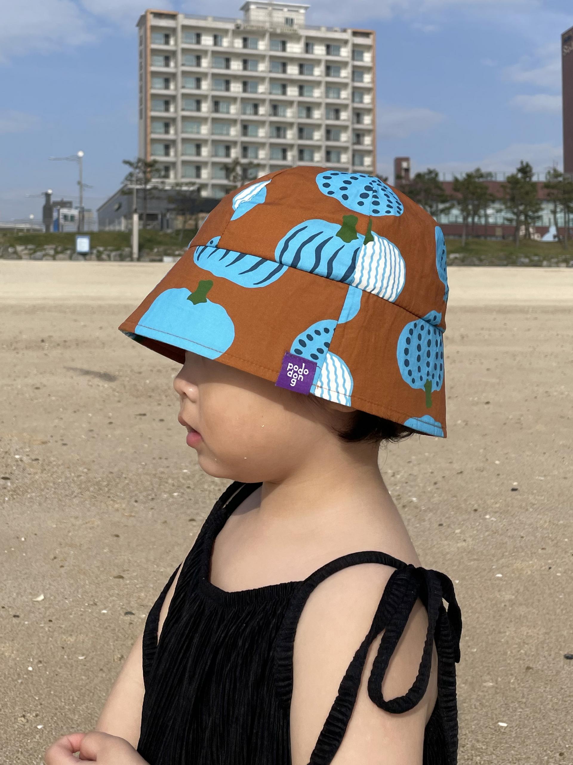 PUMPKIN SUNHAT (BLUE)