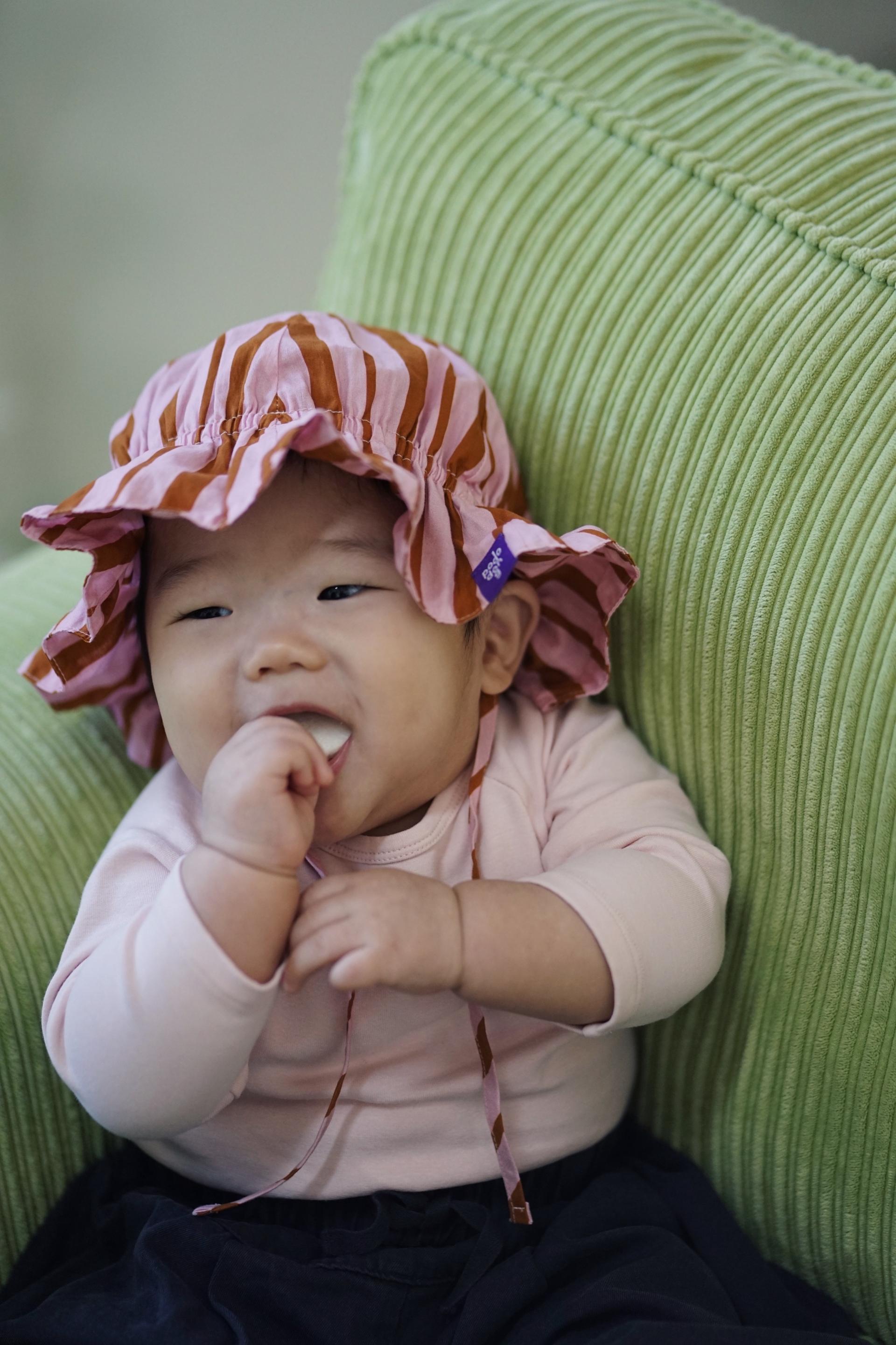 STRIPE SUNHAT (PINK)