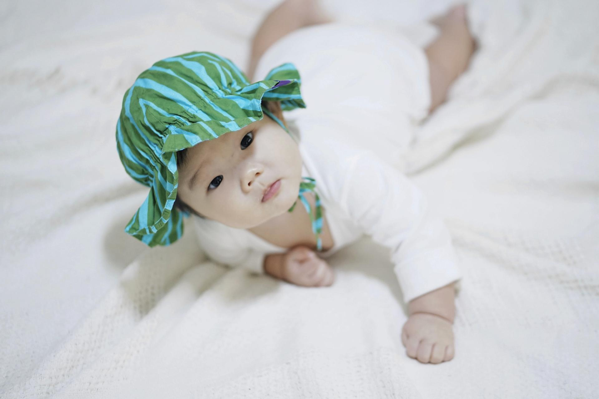 STRIPE SUNHAT (GREEN)
