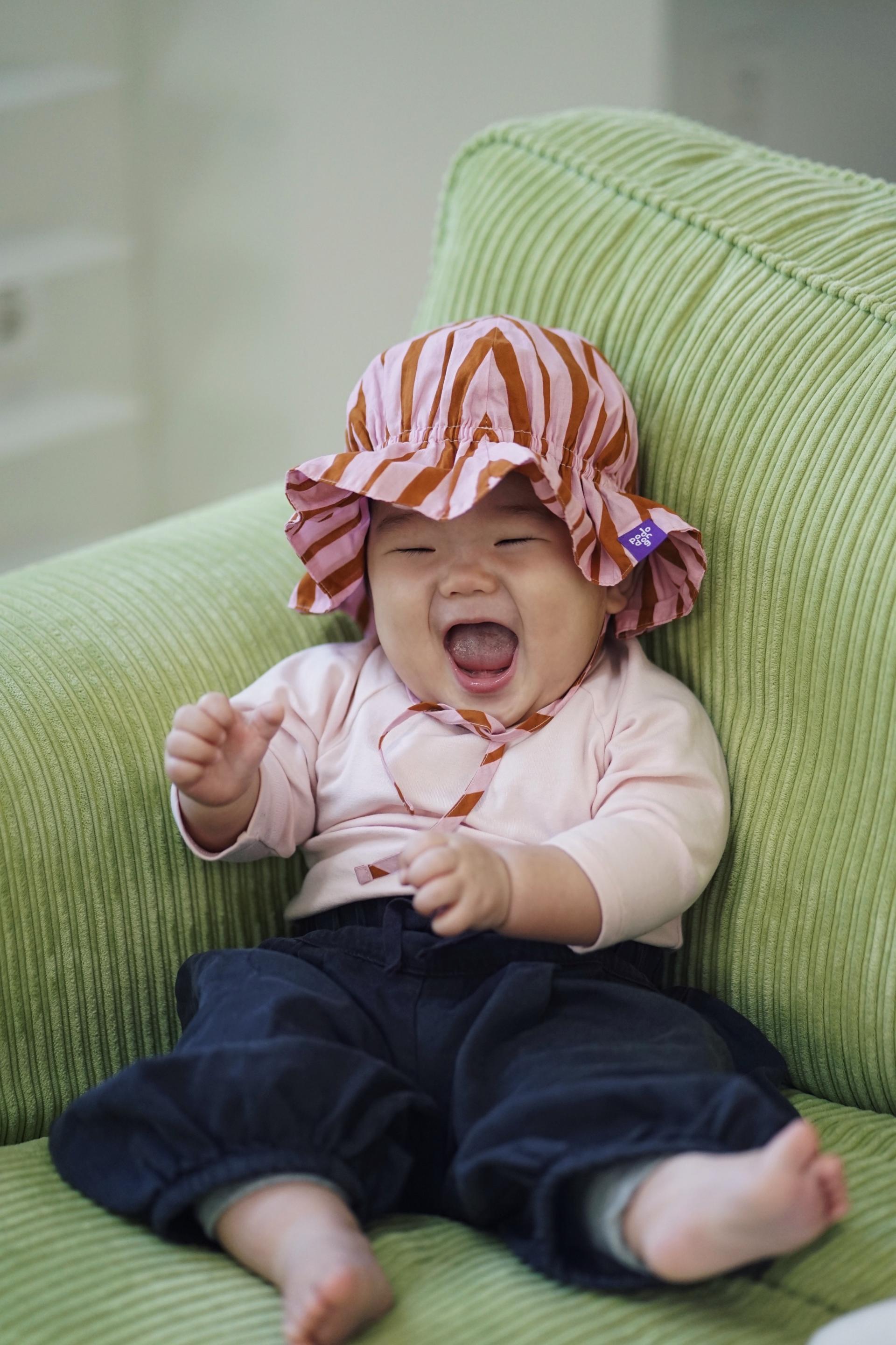 STRIPE SUNHAT (PINK)