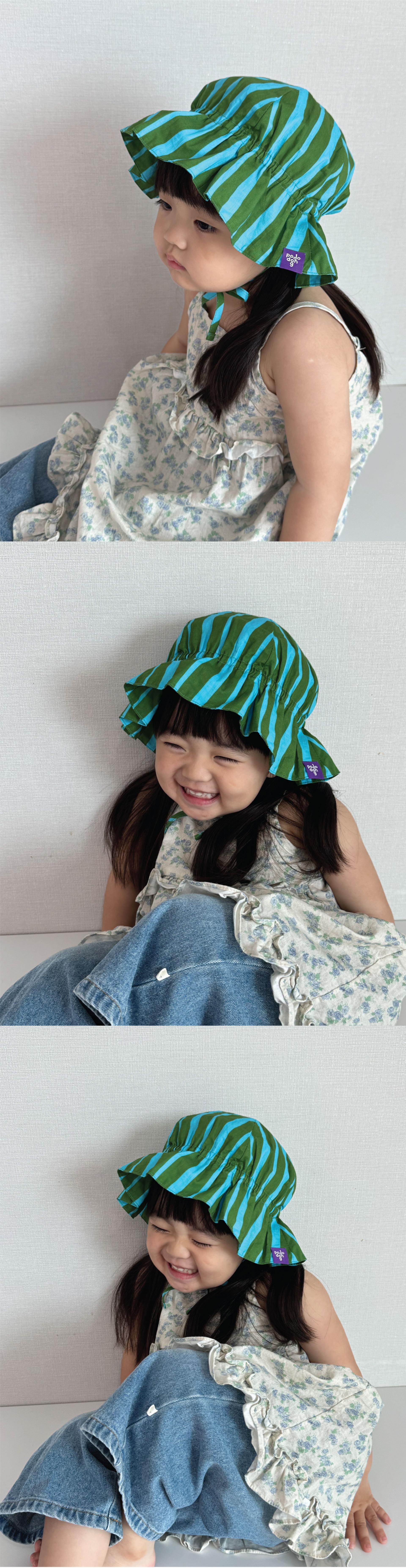 STRIPE SUNHAT (GREEN)