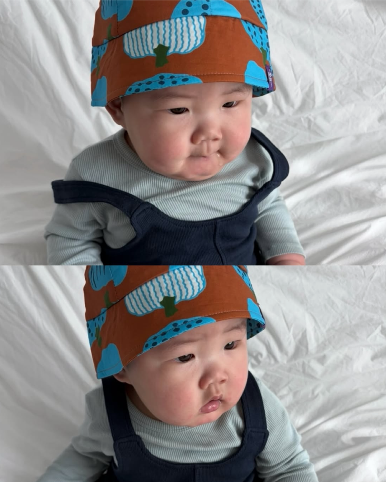 PUMPKIN SUNHAT (BLUE)