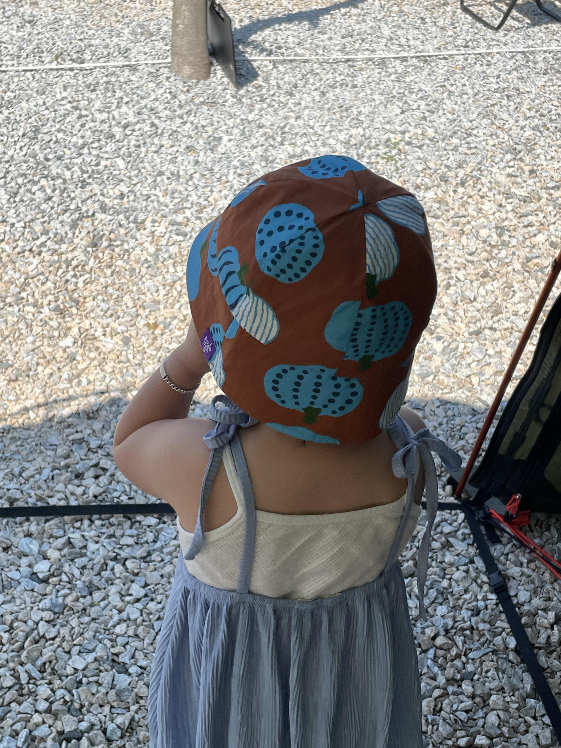 PUMPKIN SUNHAT (BLUE)