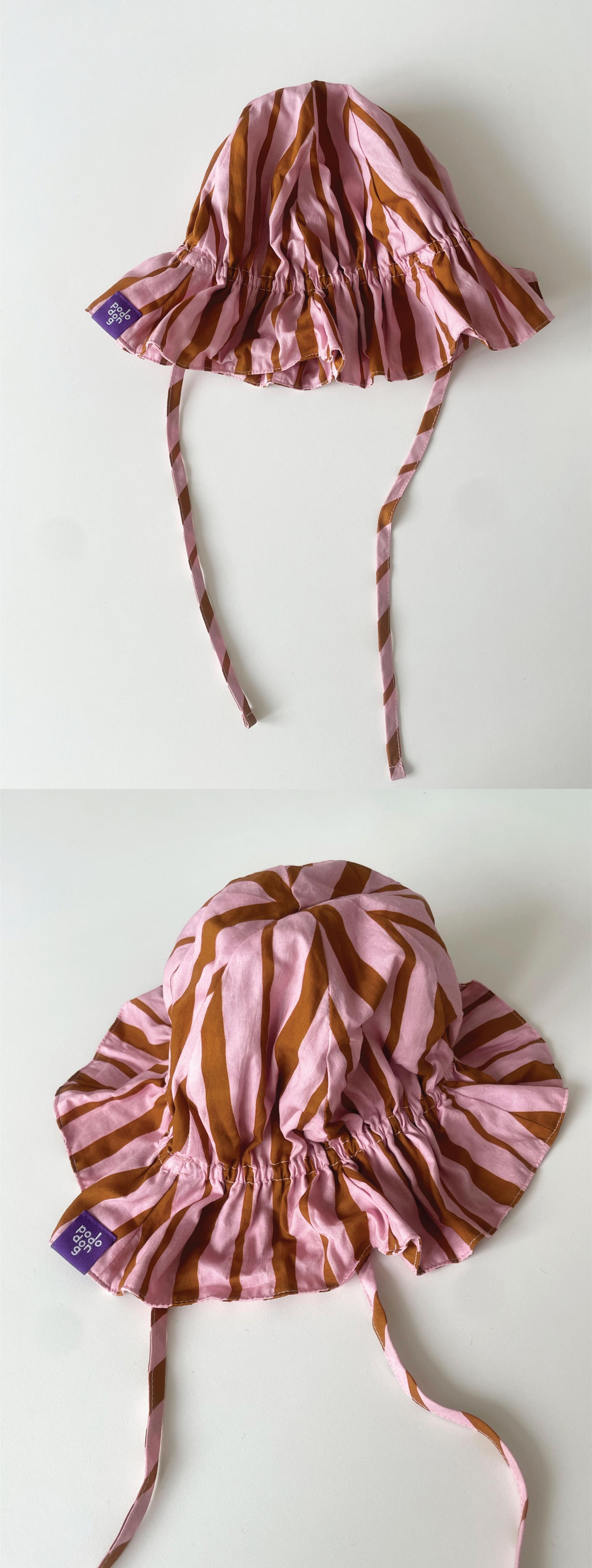 STRIPE SUNHAT (PINK)