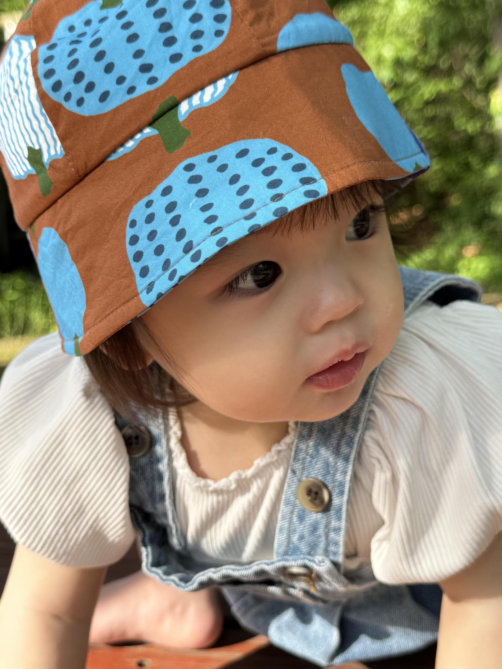 PUMPKIN SUNHAT (BLUE)