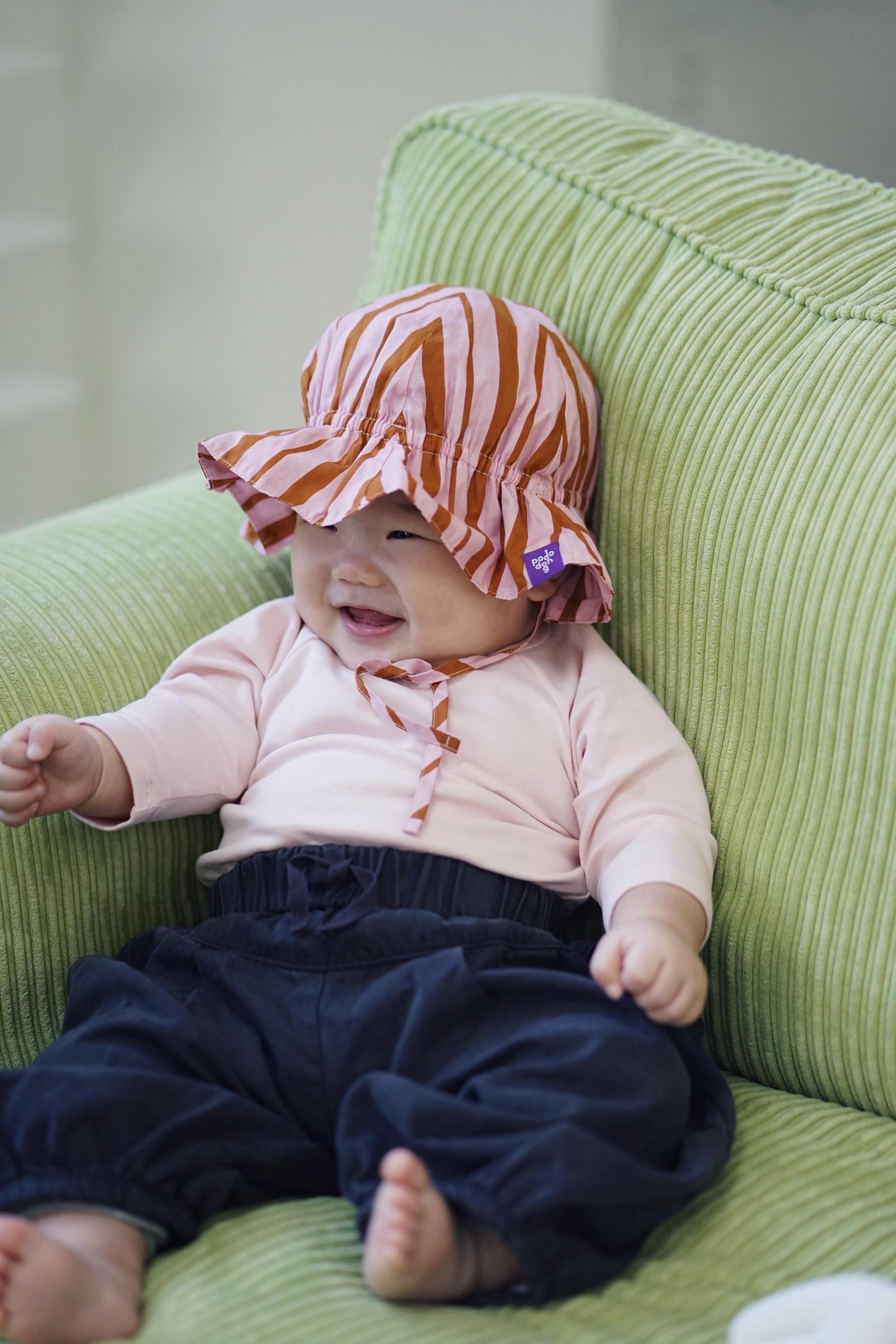 STRIPE SUNHAT (PINK)