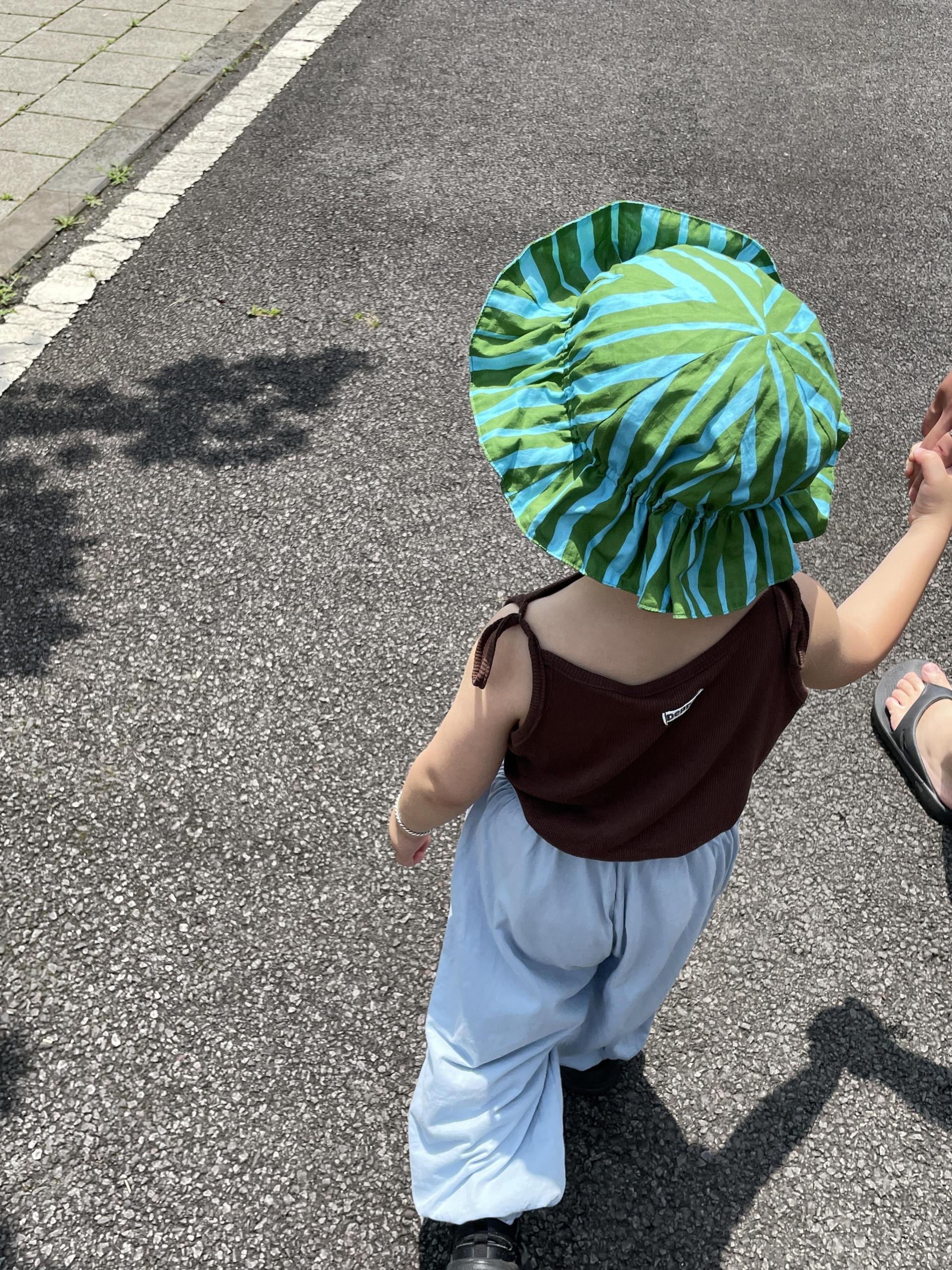 STRIPE SUNHAT (GREEN)
