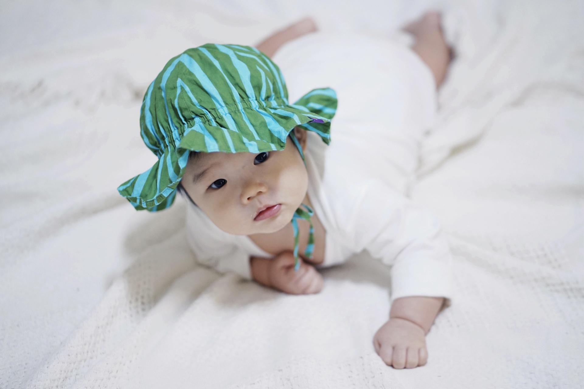 STRIPE SUNHAT (GREEN)