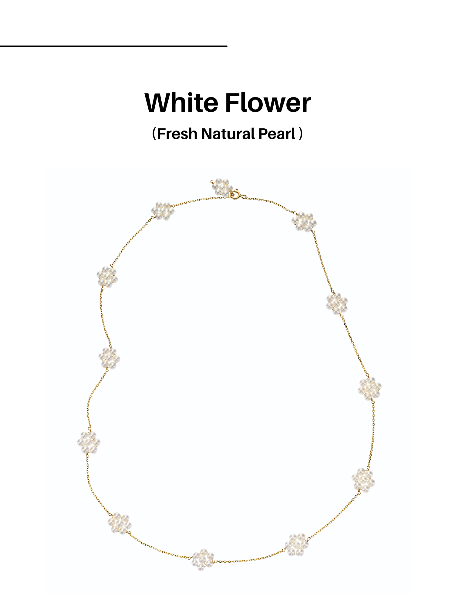White Flower(AAA+ Fresh natural pearl)
