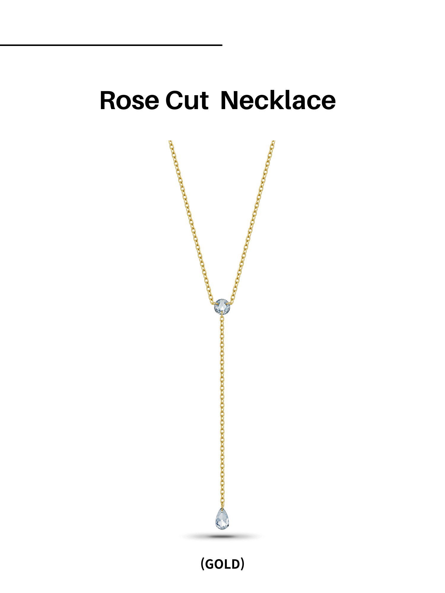 Rose Cut Necklace(드릴드 다이아몬드)