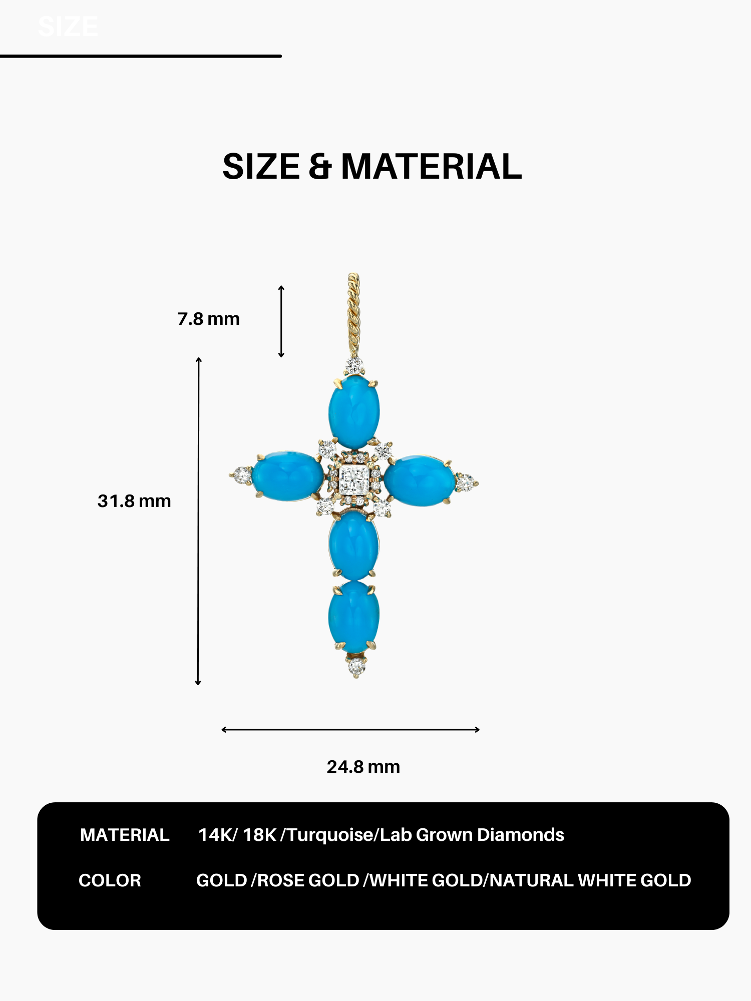 Blue Cross Pendant