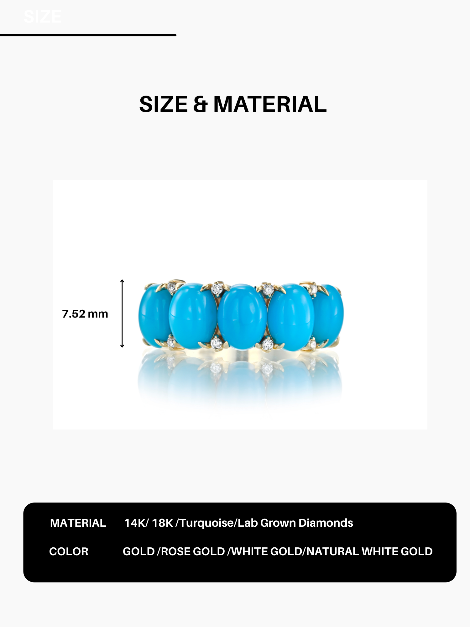 Turquoise Eternity Ring